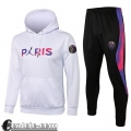 Felpa Sportswear Cappuccio Bambini PSG Paris bianca TK34 2021 2022