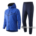 6Calcio: Giacca Tuta Nike Cappuccio Hoodie Full-Zip Azzurra 2020 2021