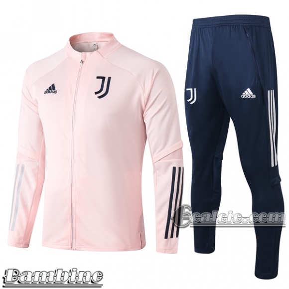 6Calcio: Full-Zip Giacca Tuta Bambino Juventus Rosa E476 2020 2021