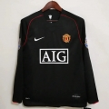 Retro Maglia Calcio Manchester United Seconda Uomo Manga Larga 07 08 BFG401