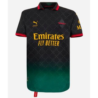 Maglie Calcio AC Milan OFF-WHITE Nero Uomo