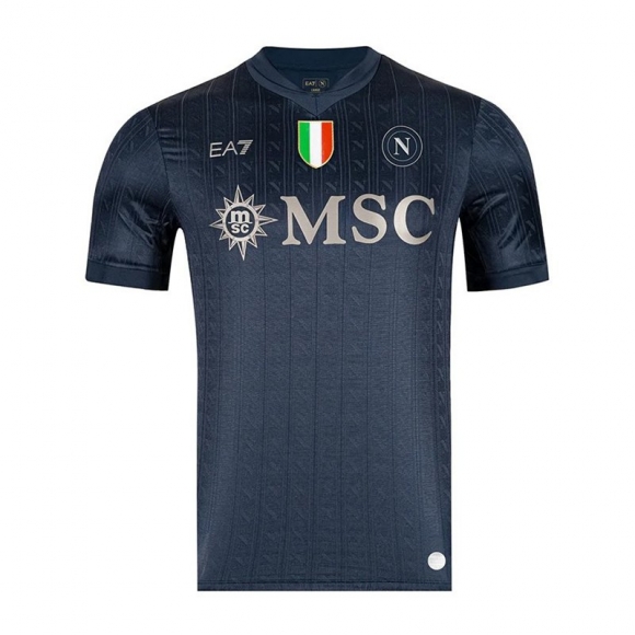 Napoli Maglia Calcio Uomo Champions League Terza 25-26