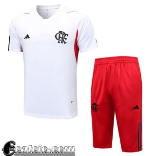 Tute Calcio T Shirt Flamengo Bianco Uomo 23 24 TG756