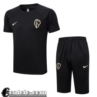 Tute Calcio T Shirt Corinthians nero Uomo 23 24 TG758