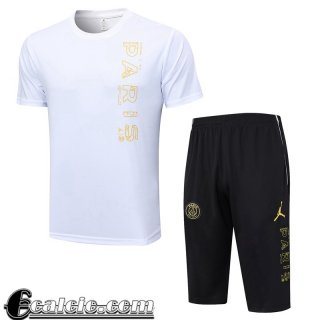 Tute Calcio T Shirt PSG Bianco Uomo 23 24 TG769
