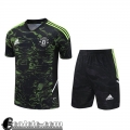 Tute Calcio T Shirt Manchester United nero verde Uomo 23 24 TG791