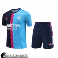 Tute Calcio T Shirt Arsenal blu scuro azzurro Uomo 23 24 TG793