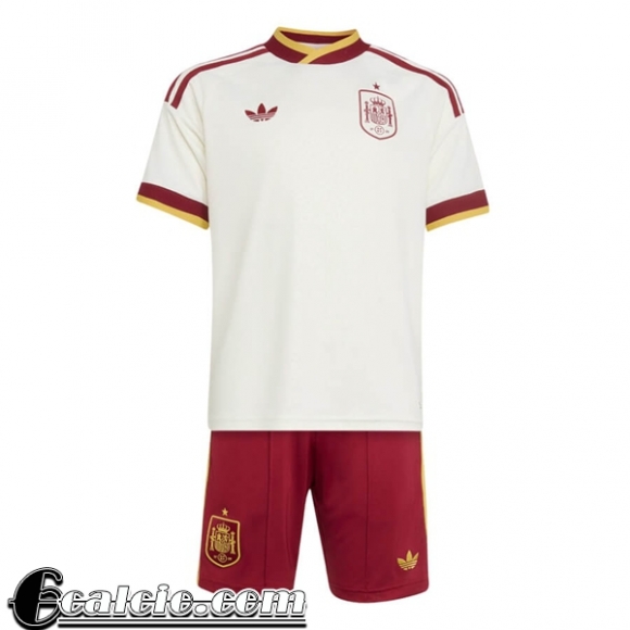 Spagna Maglia Calcio Seconda Bambini Coppa del Mondo 2026