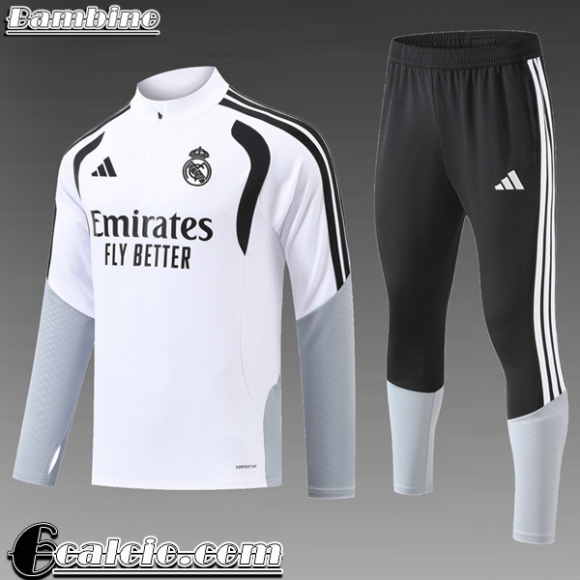 Real Madrid kit: Tute Calcio Bambini 26-27 C1040