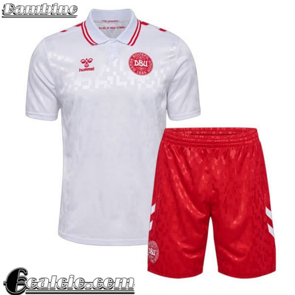 Maglie Calcio Denmark Seconda Bambini 2024