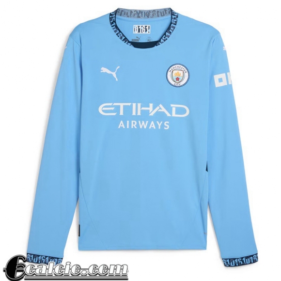 Maglie Calcio Manchester city Prima Uomo Manga Larga 24 25