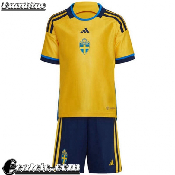 Maglie Calcio Svezia Prima Bambini 2024