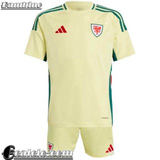 Maglie Calcio Galles Seconda Bambini 2024