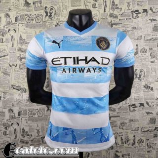 T-Shirt Manchester City bianco blu Uomo 2022 23 PL362