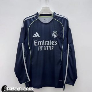 Real Madrid Maglia Calcio Seconda Uomo Maniche Lunghe 25-26