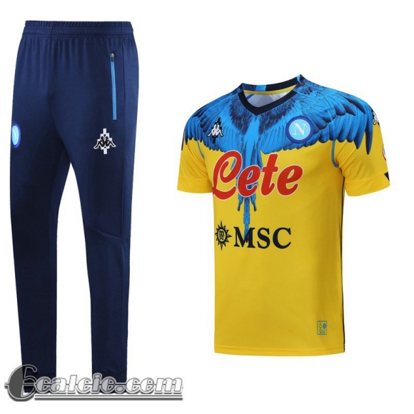 T-shirt SSC Naples Blu giallo Uomo 2021 2022 PL98