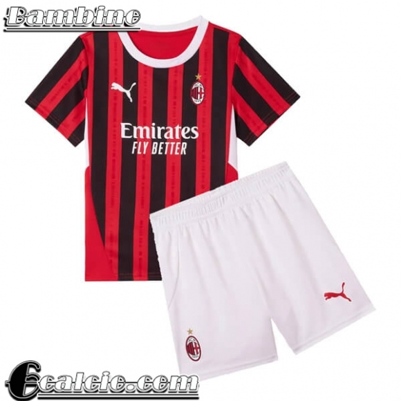 Maglie Calcio AC Milan Prima Bambini 2024 2025