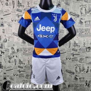 Maglie Calcio Juventus Blu Bambini 2022 23 AK27