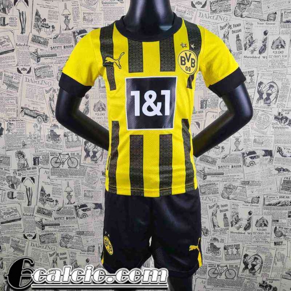 Maglie Calcio Dortmund Prima Bambini 2022 23 AK43