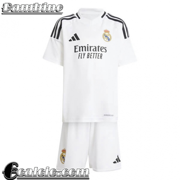 Maglie Calcio Real Madrid Prima Bambini 2024 2025