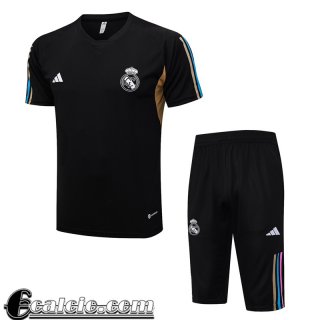 Tute Calcio T Shirt Real Madrid nero Uomo 23 24 TG969