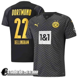 Maglia Calcio Borussia Dortmund Seconda Uomo # Bellingham 22 2021 2022