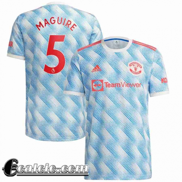 Maglia Calcio Manchester United Seconda Uomo # Maguire 5 2021 2022