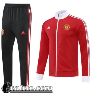 Full Zip Giacca Manchester United rosso Uomo 22 23 JK457