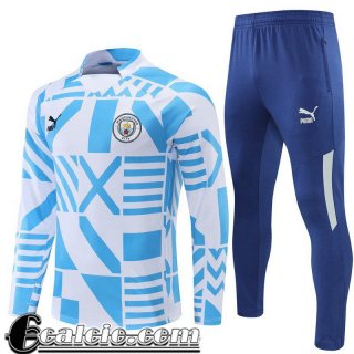 Tute Calcio Manchester City Bianco blu Uomo 22 23 TG305