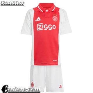 Ajax Maglia Calcio Prima Bambini 2024 2025