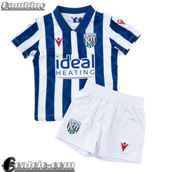 West Bromwich Albion Maglia Calcio Prima Bambini 2024 2025