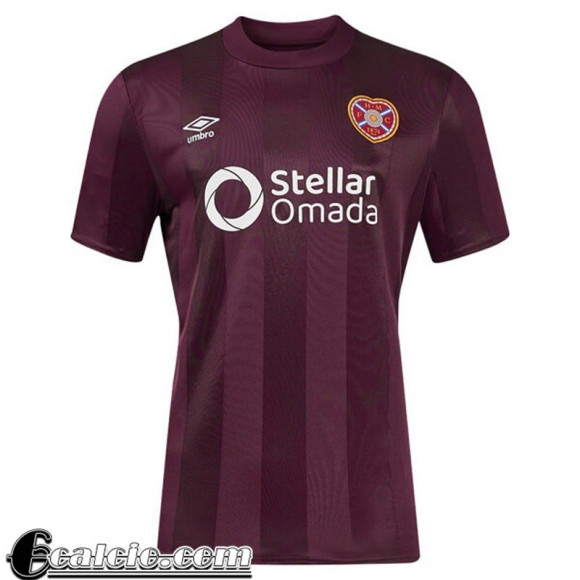 Hearts Maglia Calcio Prima Uomo 2024 2025