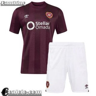 Hearts Maglia Calcio Prima Bambini 2024 2025