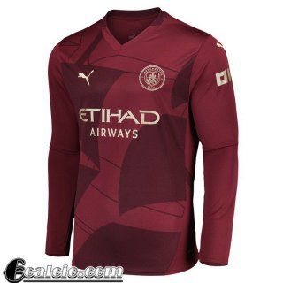 Manchester City Maglia Calcio Terza Uomo Manga Larga 2024 2025