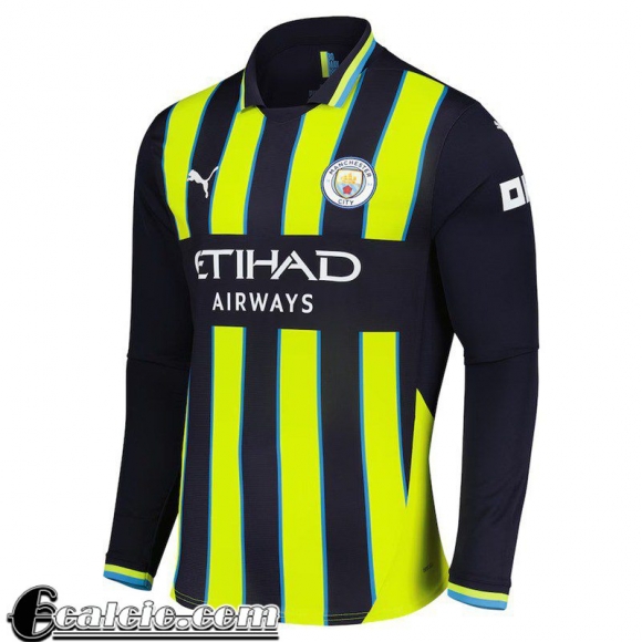 Manchester City Maglia Calcio Seconda Uomo Manga Larga 2024 2025