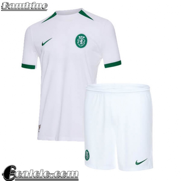 Sporting Lisbon Maglia Calcio Seconda Bambini 2024 2025