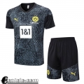 Tute Calcio T Shirt Dortmund nero Uomo 23 24 A64
