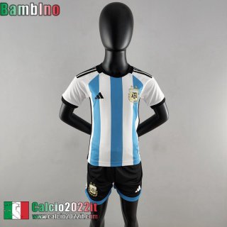 Maglie Calcio Argentina Prima Bambini 2022 23 AK78
