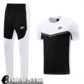 Tute Calcio T Shirt Sport nero bianco Uomo 2022 23 TG478