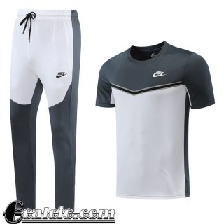 Tute Calcio T Shirt Sport bianco grigio scuro Uomo 2022 23 TG481