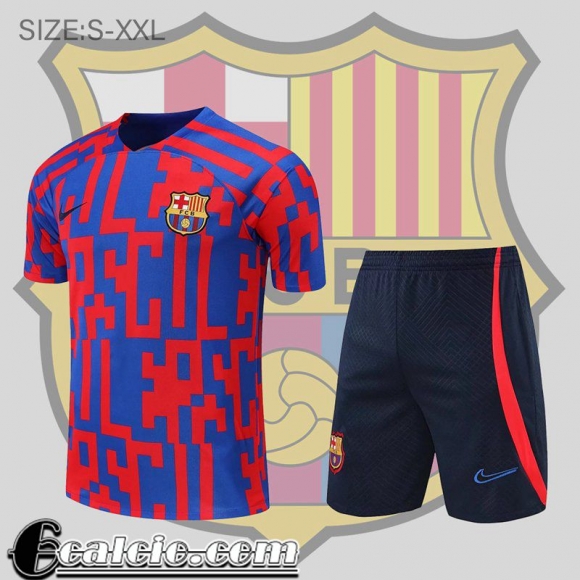 Tute Calcio T Shirt Barcelona Rosso & blu Uomo 2022 23 TG487